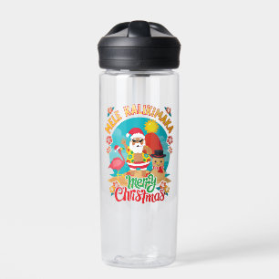 Mele Kalikimaka for a Bright Hawaiian Christmas Water Bottle