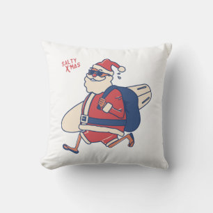 Mele Kalikimaka - Funny Santa Hawaiian Christmas Cushion