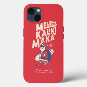 Mele Kalikimaka - Funny Santa Hawaiian Christmas iPhone 13 Case