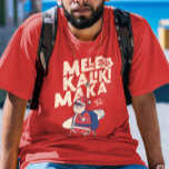 Mele Kalikimaka - Funny Santa Hawaiian Christmas  T-Shirt<br><div class="desc">Are you planning a trip to travel to Hawaii this Christmas? Don't forget to wish the natives a merry Christmas in style with this funny & unique tropical tee for the Christmas season. Featuring the phrase Mele Kalikimaka, which means Merry Christmas. The perfect gift for anyone who is vacationing in...</div>