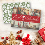 Mele Kalikimaka Handwriting Script Christmas Photo Holiday Card<br><div class="desc">Mele Kalikimaka Stylish Handwriting Calligraphy Script (script colour can be changed / is customisable) Modern Christmas 8 Photo Collage Unique Grid Holiday Card. You can delete/change the photo filters with the 'edit design' tools. All text, graphic elements, and background can be changed to any colour of your choice. Designed /...</div>