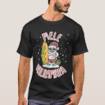 Mele Kalikimaka Hawaii Christmas Santa with Surfbo T-Shirt<br><div class="desc">Mele Kalikimaka Hawaii Christmas Santa with Surfboard Gift</div>