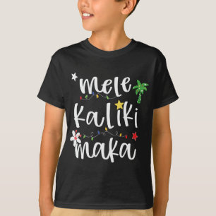 Mele Kalikimaka Hawaii Hawaiian Christmas T-Shirt