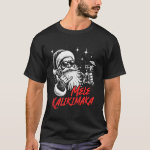 Mele Kalikimaka Hawaiian Christmas Cocktail Party T-Shirt
