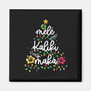 Mele Kalikimaka Hawaiian Christmas Hawaii Tropical Magnet