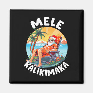 Mele Kalikimaka Hawaiian Christmas In Hawaii Sunba Magnet