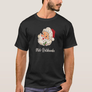 Mele Kalikimaka Hawaiian Christmas Lights Xmas San T-Shirt