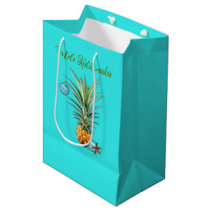 Mele Kalikimaka Hawaiian Christmas Medium Gift Bag