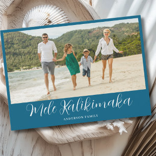 Mele Kalikimaka Hawaiian Christmas Photo Holiday Card