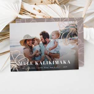 Mele Kalikimaka   Hawaiian Floral Photo
