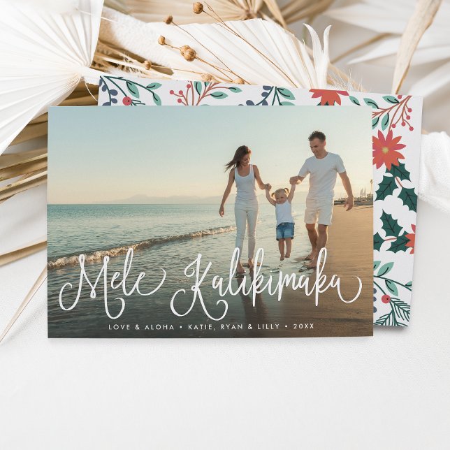 Mele Kalikimaka | Hawaiian Holiday Photo Card (Creator Uploaded)