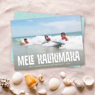 Mele Kalikimaka Hawaiian Island Vacation Holiday