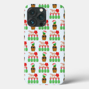 Mele Kalikimaka Hawaiian Pineapple Merry Christmas iPhone 13 Pro Case
