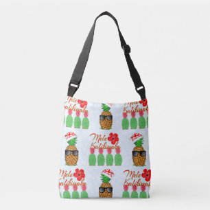 Mele Kalikimaka Hawaiian Pineapple Merry Christmas Crossbody Bag