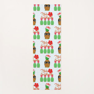 Mele Kalikimaka Hawaiian Pineapple Merry Christmas Yoga Mat