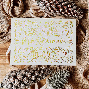 Mele Kalikimaka Hawaiian Tropical Christmas Card