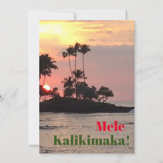 Mele Kalikimaka Holiday Card (Front)