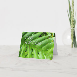 Mele Kalikimaka Holiday Merry Christmas Card