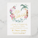 Mele Kalikimaka | Island Christmas Invitation<br><div class="desc">Christmas is a time when families and friends take time out of their busy lives to gather together and celebrate. If you’re planning to throw a Mele Kalikimaka - me ka Hau'oli Makahiki Hou party this year, then this is the design suite for you. Simple elegant watercolor designs of palms...</div>