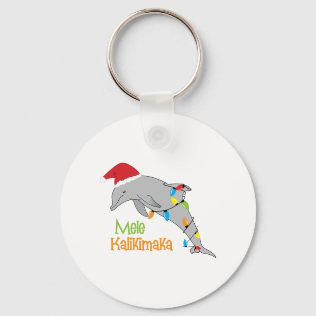 Mele Kalikimaka Key Ring (Front)
