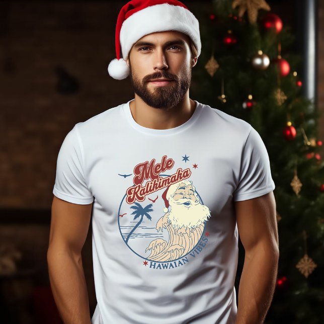Mele Kalikimaka Merry Christmas Hawaii Style  T-Shirt (Creator Uploaded)