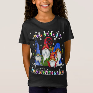 Mele Kalikimaka Merry Christmas Hawaiian Nordic Gn T-Shirt