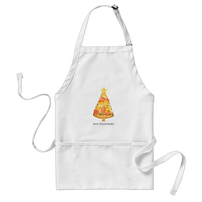 Mele Kalikimaka Merry Christmas Hawaiian Pizza Standard Apron (Front)