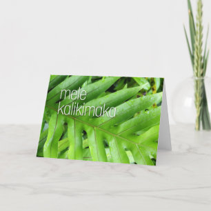 Mele Kalikimaka Merry Christmas Holiday Card
