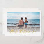 Mele Kalikimaka Minimal Photo Christmas<br><div class="desc">Send stylish holiday greetings with these simple, minimal designed Christmas cards. They feature typography, reading, "Mele Kalikimaka" in real foil (you can choose from gold, rose gold, or silver)! Were you able to travel this year to a tropical destination? Use this card as an opportunity to showcase your favourite photo...</div>
