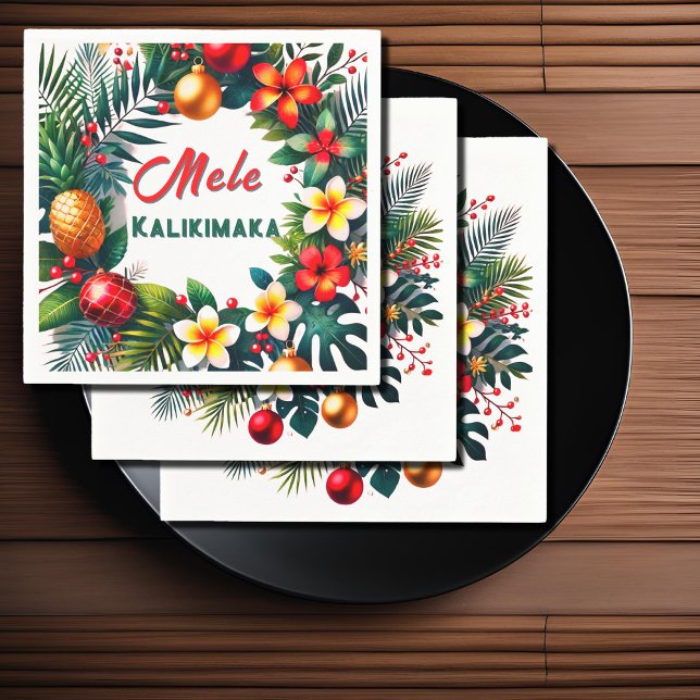Mele Kalikimaka Napkin (Creator Uploaded)