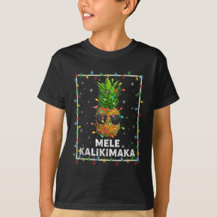 Mele Kalikimaka Ne Xmas Lights Hawaiian Christmas T-Shirt