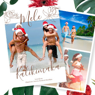 Mele Kalikimaka Personalised Christmas Holiday Card