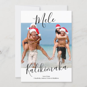 Mele Kalikimaka Personalised Christmas Holiday Card