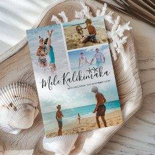 Mele Kalikimaka Photo Collage Holiday Card