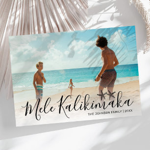 Mele Kalikimaka Photo Holiday Card
