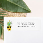 Mele kalikimaka Pineapple Return Address<br><div class="desc">These fun return address labels are decorated with a yellow pineapple decorated as a Christmas Tree and wearing sunglasses! Easily customisable.</div>