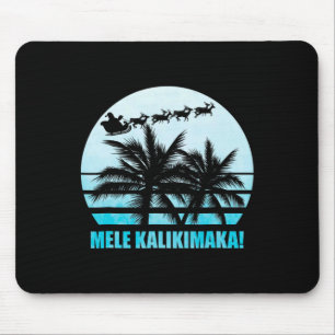 Mele Kalikimaka Retro Hawaiian Christmas Family Va Mouse Pad