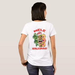Mele Kalikimaka Santa Claus Tiki T-Shirt