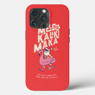 Mele Kalikimaka Santa Flamingo Christmas Getaway iPhone 13 Pro Case