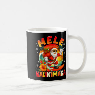 Mele Kalikimaka Santa Rock On Hawaii Christmas Xma Coffee Mug
