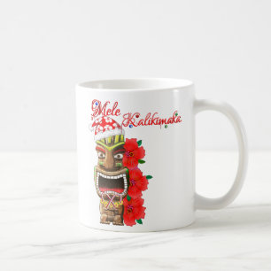 Mele Kalikimaka Santa Tiki Coffee Mug