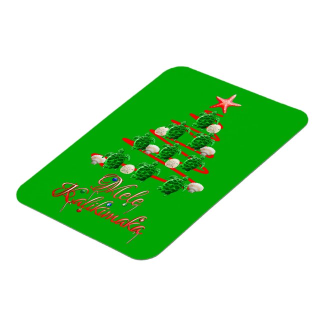 Mele Kalikimaka Sea Turtles Magnet (Left Side)