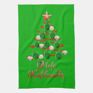 Mele Kalikimaka Sea Turtles Tea Towel