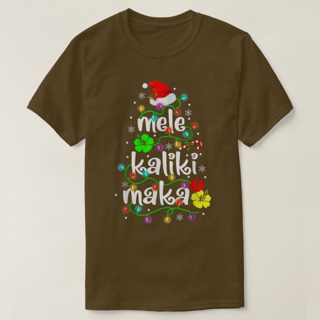 Mele Kalikimaka Shirt For Women Hawaiian Hawaii Ch (Design Front)
