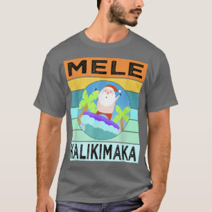 Mele Kalikimaka Shirt Hawaiian Christmas Santa Ugl