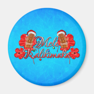 Mele Kalikimaka Tiki Magnet