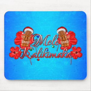 Mele Kalikimaka Tiki Mouse Pad