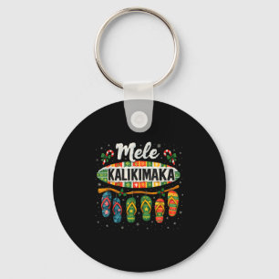 Mele Kalikimaka Trocal Christmas Flip Flop  Key Ring
