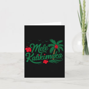 Mele Kalikimaka Trocal Christmas Hawaiian Hawaii  Card