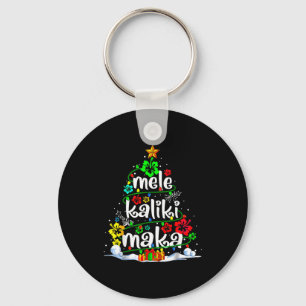 Mele Kalikimaka Trocal Christmas Hawaiian Santa Xm Key Ring